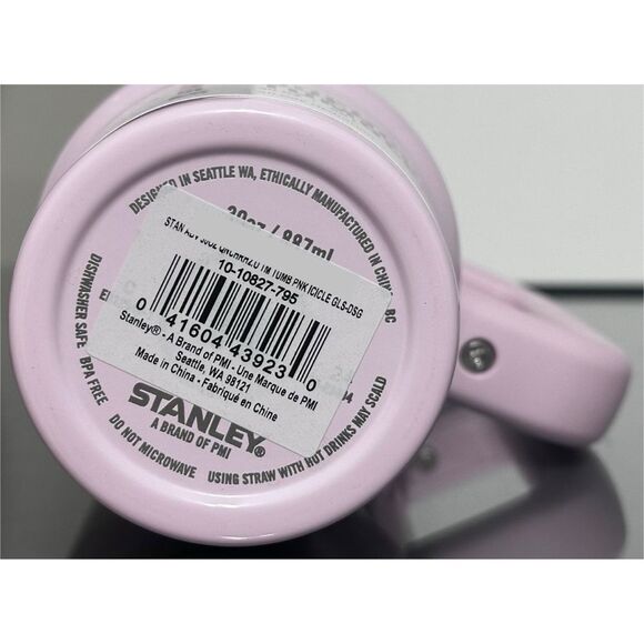 Stanley Quencher H2.0 FlowState Tumbler 30oz, PINK ICICLE GLOSS - Picture 4 of 4